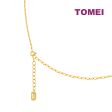 TOMEI Diamond Cut Collection V Trending Necklace, Yellow Gold 916 Fashion