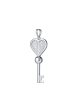 TOMEI Key Pendant, White Gold 585 For Discount