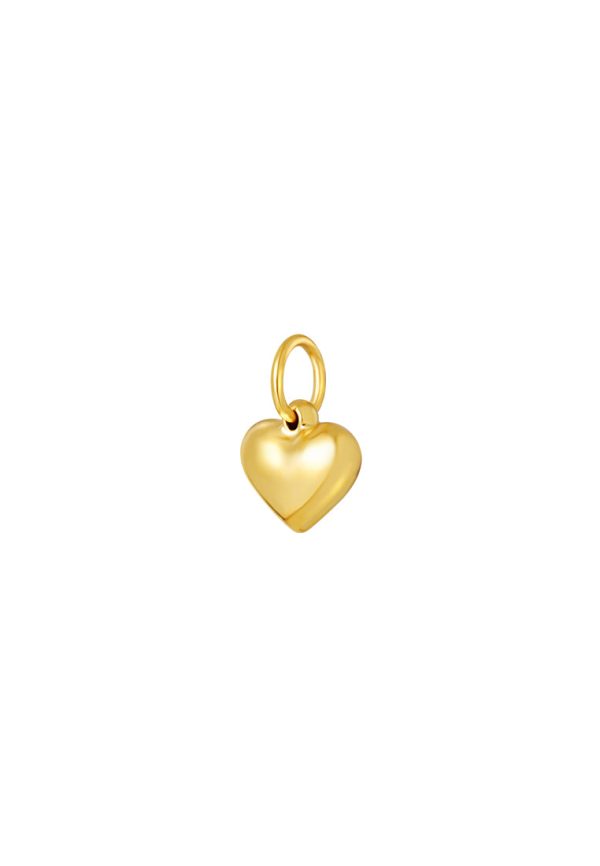 TOMEI Chubby Heart Pendant, Yellow Gold 916 Fashion