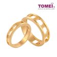 TOMEI Endless Love Couple Rings, Yellow Gold 916 (XD-YG0761R 0762R-1C) Hot on Sale