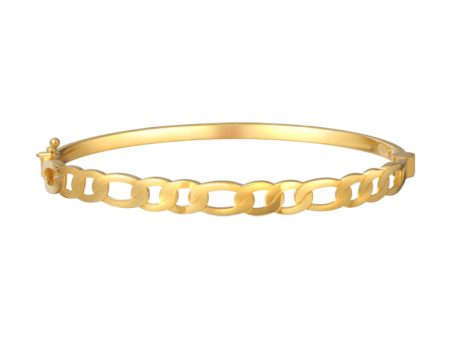 TOMEI Oval-Link Bangle, Yellow Gold 916 Online