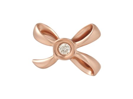 TOMEI [Online Exclusive] Minimalist Ribband Pendant, Rose Gold 375 Online