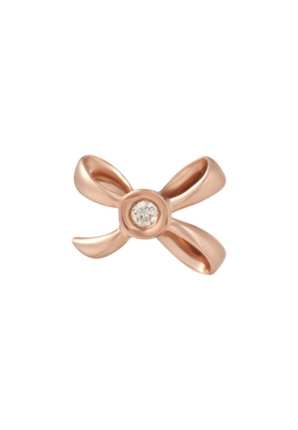 TOMEI [Online Exclusive] Minimalist Ribband Pendant, Rose Gold 375 Online