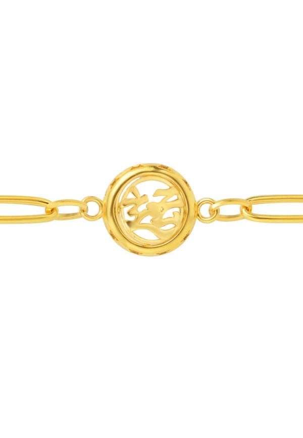 TOMEI Fortune Turns Bracelet, Yellow Gold 916 Hot on Sale