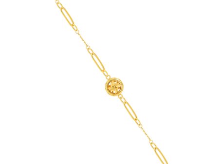 TOMEI Fortune Turns Bracelet, Yellow Gold 916 Hot on Sale