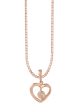 TOMEI [Online Exclusive] Minimalist Heart Shape Pendant, Rose Gold 375 Cheap