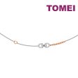 TOMEI Rosy Winter Collection Diamond Bracelet, White+Rose Gold 585 Online