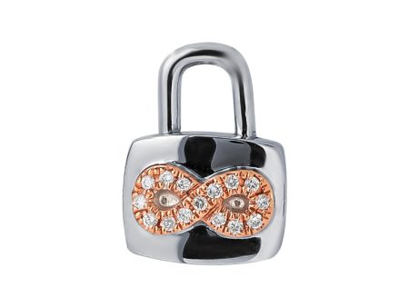 TOMEI Love Lock Collection Infinity Pendant, White Gold 750 Hot on Sale