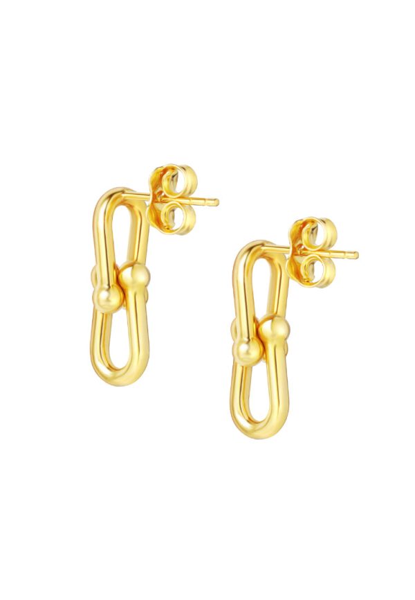 TOMEI Lusso Italia Clip Earrings, Yellow Gold 916 Hot on Sale