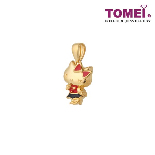 TOMEI X Hello Kitty in Red Pendant, Yellow Gold 916 For Discount