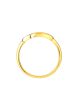 TOMEI Dual-Tone Interlocking Ring, Yellow Gold 916 Hot on Sale