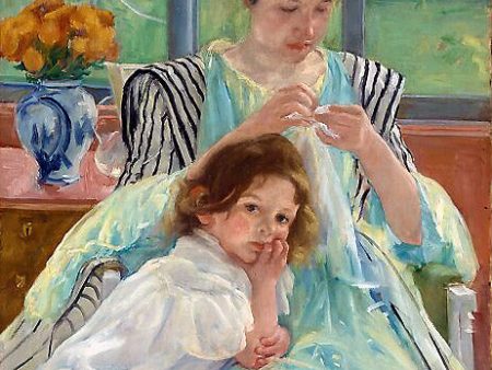 Young Mother Sewing | Mary Cassatt Online