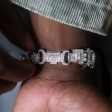 Lil Durk OTF Baguette Infinity Bracelet- 17mm Fashion