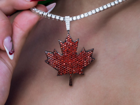 Iced Canada Pendant For Sale