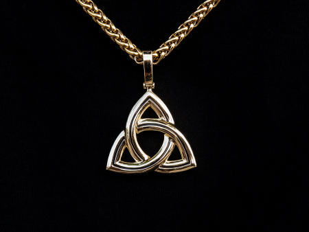 Trinity Knot Pendant in Yellow Gold Online now