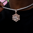 Diamond Rose Pendant in Rose Gold Supply