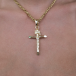 Large Crucifix Pendant in Yellow Gold Online Hot Sale