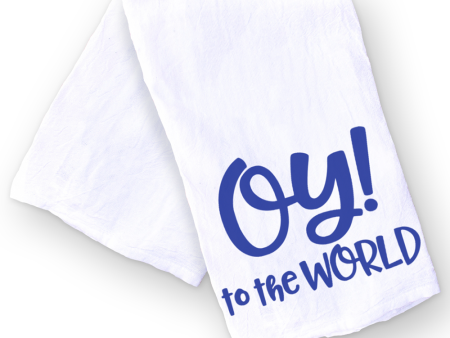 Hanukkah Kitchen Towel - Oy to the World Fashion