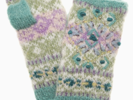 Fairisle Handwarmer - Turquoise Online now