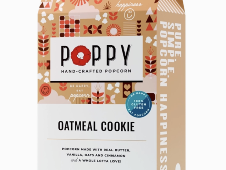 SIDEWALK SALE ITEM - Poppy Popcorn Box - Oatmeal Cookie For Discount