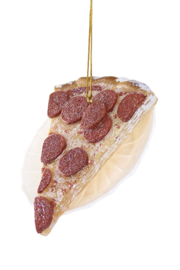 Glass Ornament - 2AM Pizza Slice Supply