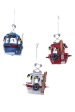 Glass Ornament - Festive Ski Slope Gondola For Discount