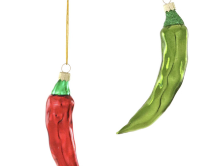 Glass Ornament - Jalapeno Chili Pepper Cheap