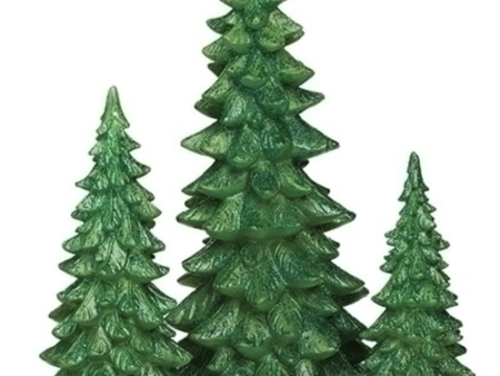 Sparkly Glitter Tree Figure - Green Supply