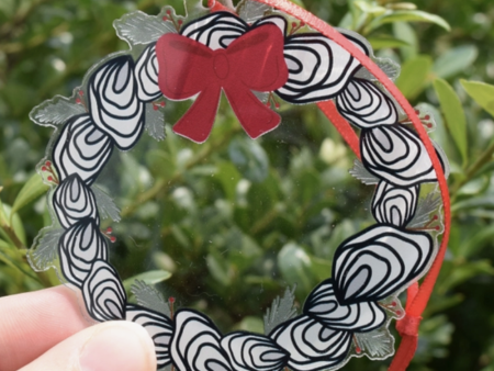 Acrylic Ornament - Oyster Wreath Cheap