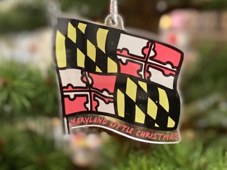 Acrylic Ornament - Trendy Maryland Flag Fashion