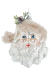 Glass Ornament - Light Peach Santa Face Online