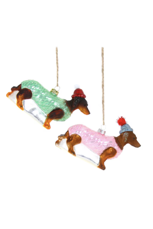 Glass Ornament - Doxin Dachshund Online now