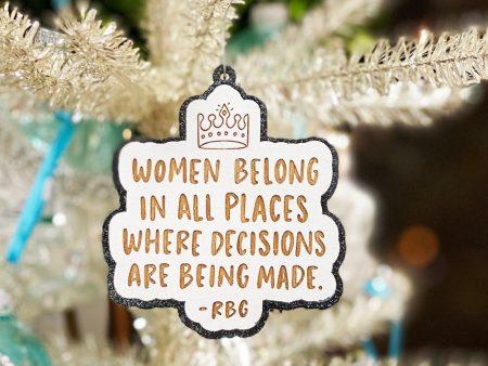 Wooden Ornament - Trendy Ruth Bader Ginsburg Quote For Cheap