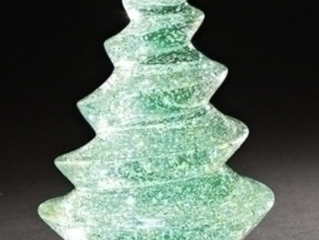 SIDEWALK SALE ITEM - Lighted Green Glitter Water Swirl Tree Hot on Sale