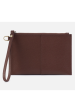 Vida Small Pouch - Micro Pebbled Hide Chocolate For Sale