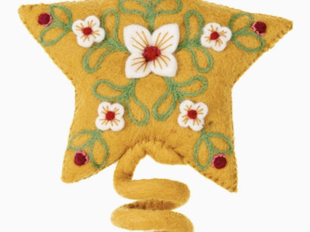 SIDEWALK SALE ITEM - Felt Tree Topper - Star Discount