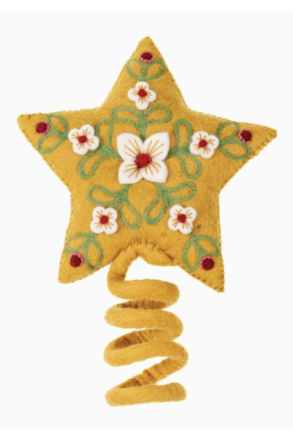 SIDEWALK SALE ITEM - Felt Tree Topper - Star Discount