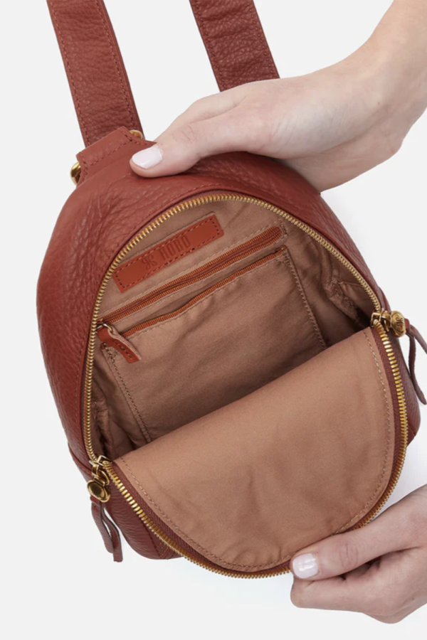 Fern Sling Crossbody Bag - Pebbled Hide Rust Sale